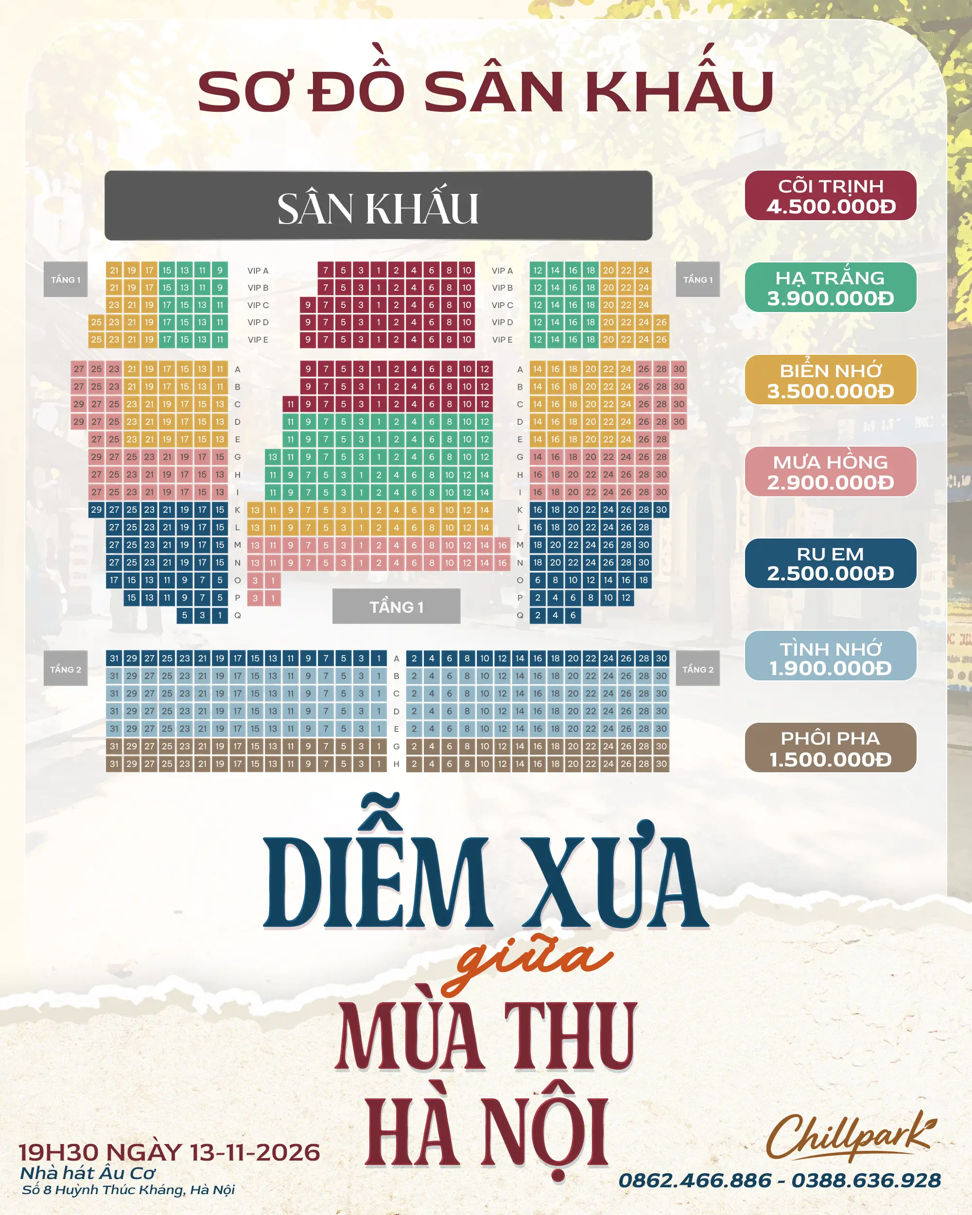 Sơ đồ sân khấu